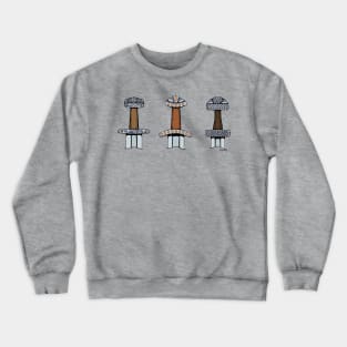 Three Viking Sword Hilts Crewneck Sweatshirt